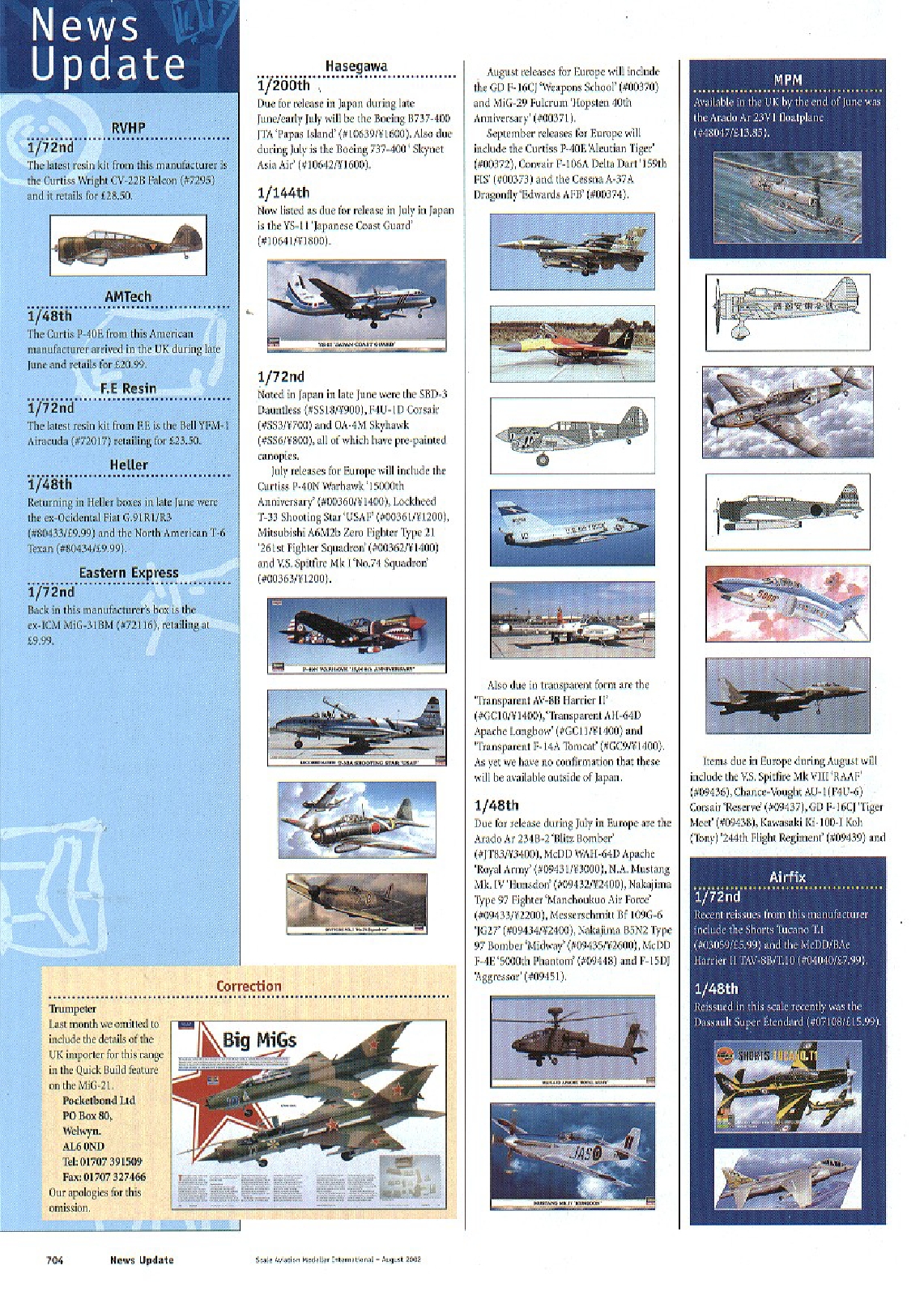 Scale Aviation Modeller International 2002-08